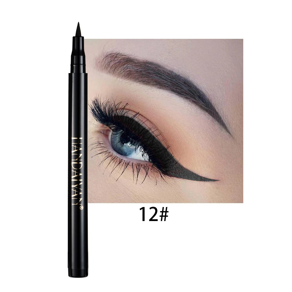 Rainbow Colorful Liquid Eyeliner Pen Set - Waterproof Matte, Long-Lasting