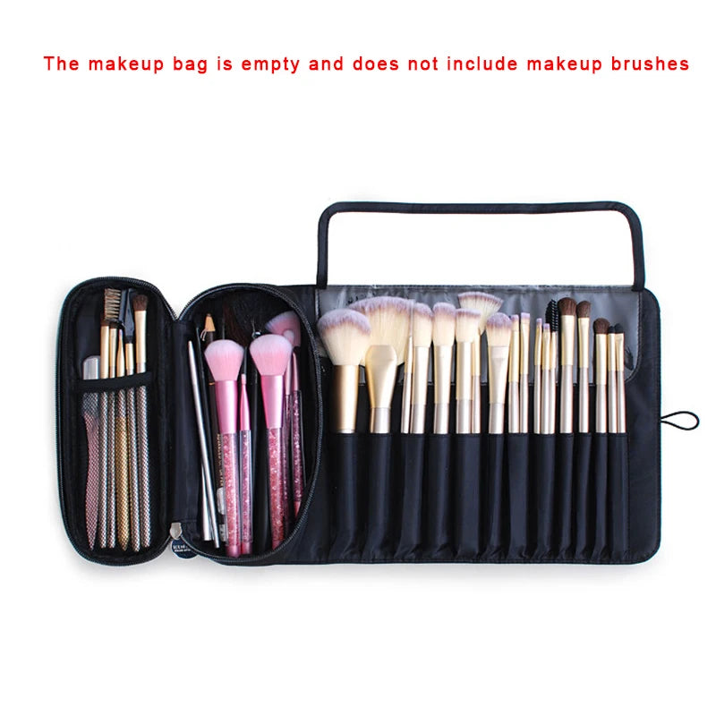 Macroupta Waterproof Nylon Rolling Makeup Brush Organiser - Fold & Travel Case