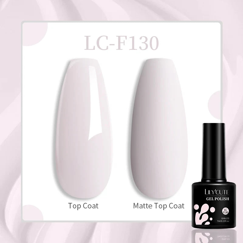 LILYCUTE 7ml Jelly Amber Dark Bloom Leopard Gel Polish - Semi-Permanent UV Nail Art