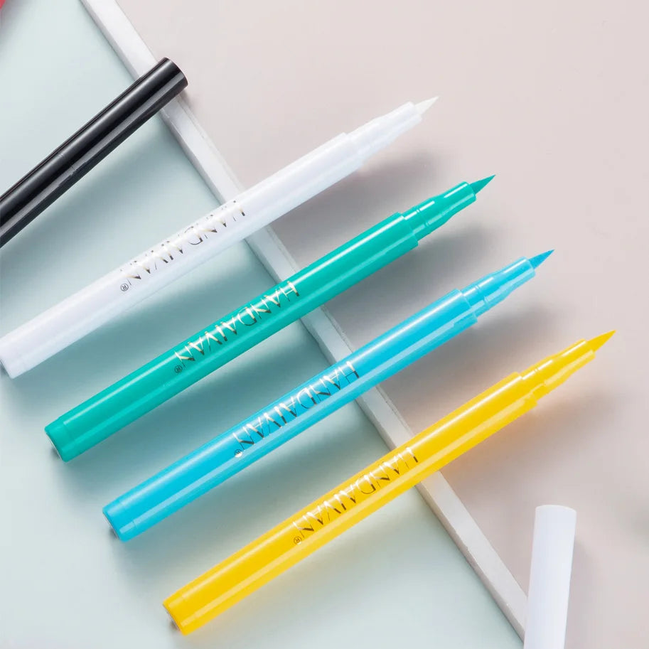 Rainbow Colorful Liquid Eyeliner Pen Set - Waterproof Matte, Long-Lasting