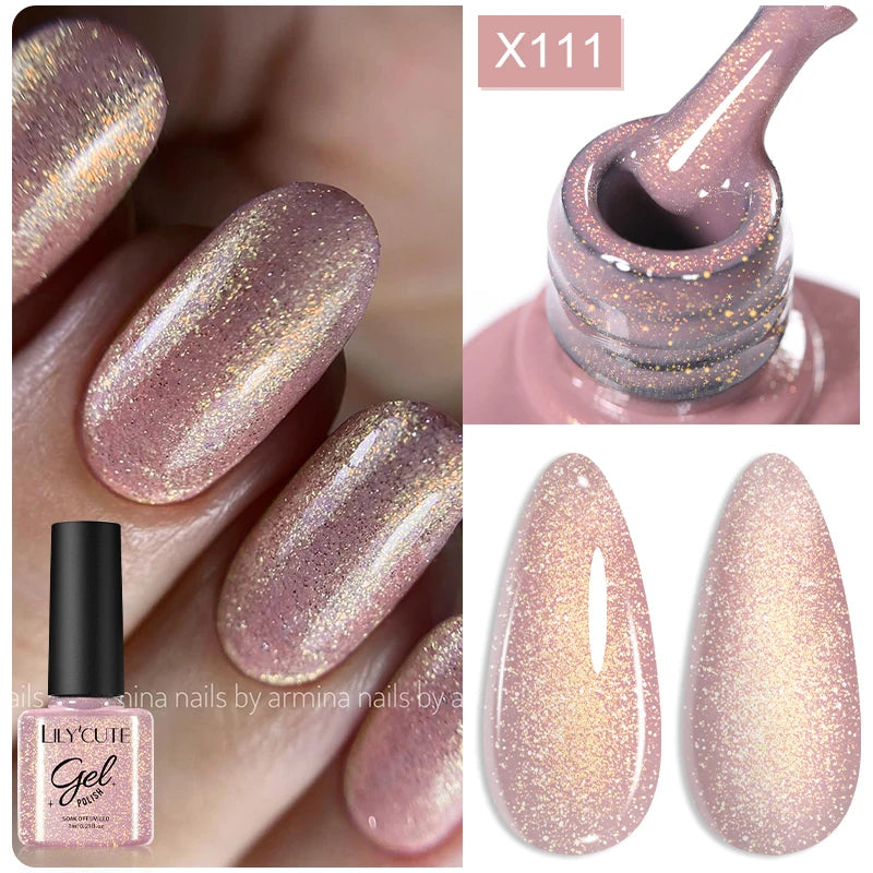 LILYCUTE 7ml Thermal Temperature-Changing Gel Nail Polish - Semi-Permanent UV Gel Art