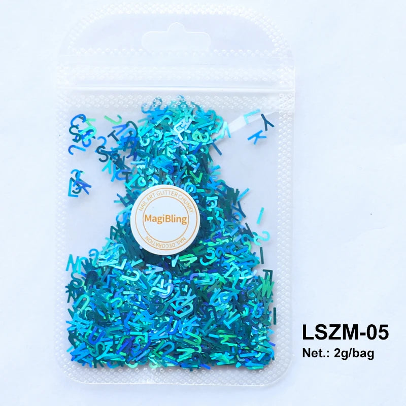 2g Holographic Nail Art Glitter Sequins - Laser Star Butterfly AB Paillette DIY Decorations