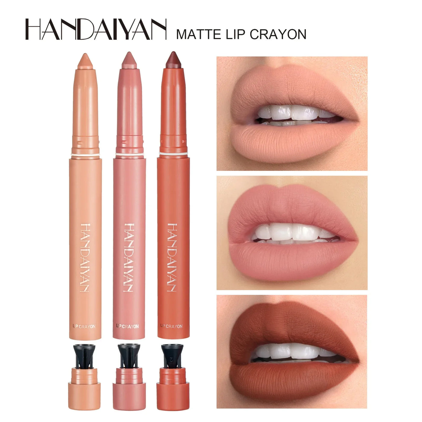 12-Color Pink Velvet Matte Lip Liner Pencil Set - Waterproof Plumping Crayon
