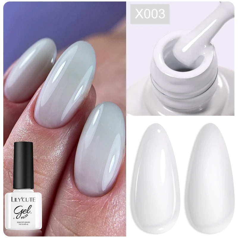 LILYCUTE 7ml Thermal Temperature-Changing Gel Nail Polish - Semi-Permanent UV Gel Art