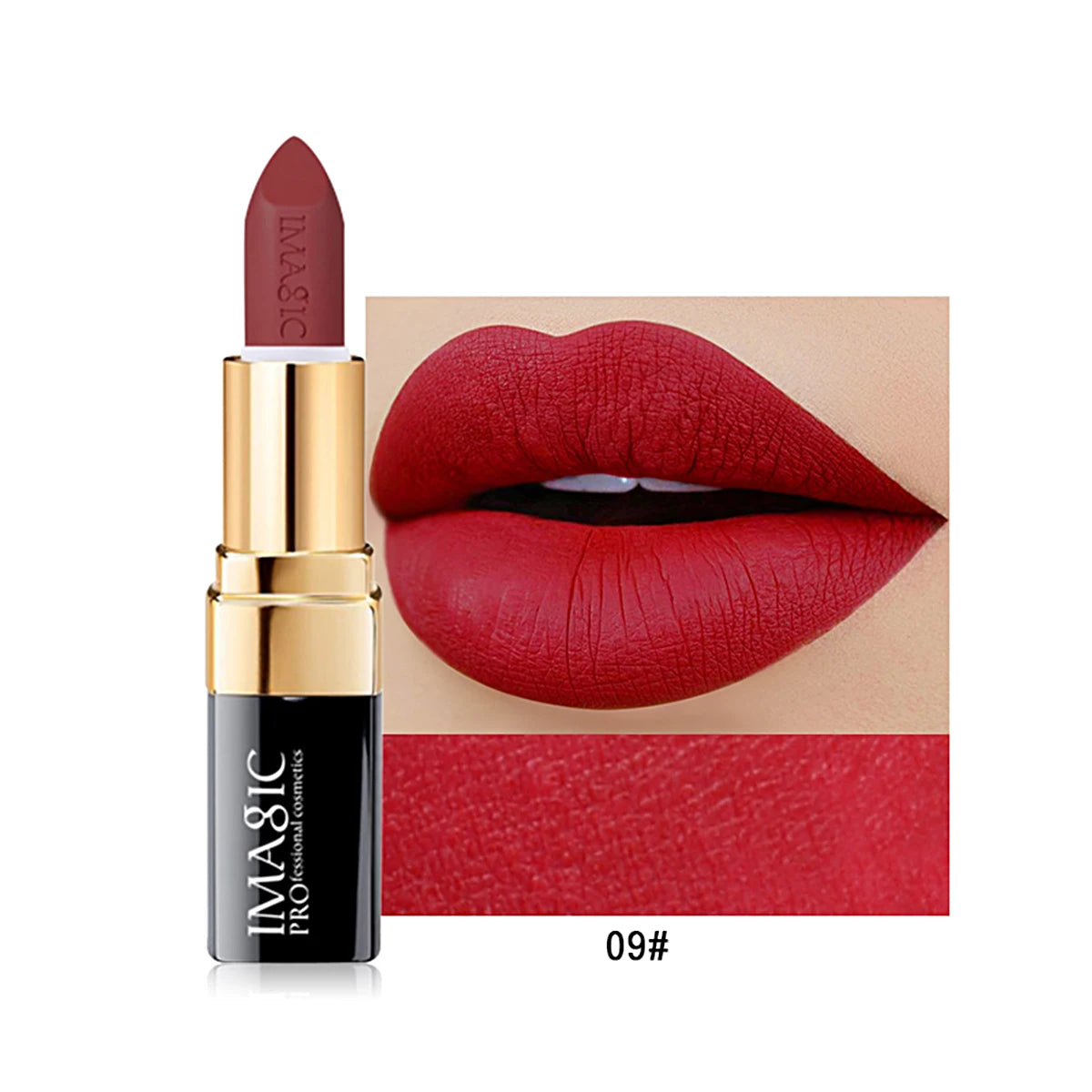 IMAGIC 12-Color Matte Velvet Lipstick Set - Waterproof Nude & Bold Shades