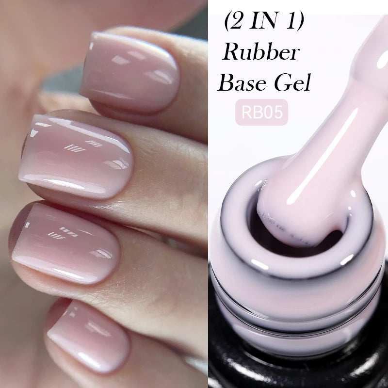 LILYCUTE 7ml No-Wipe Top Coat & UV Base Gel - Semi-Permanent Soak-Off Nail Manicure