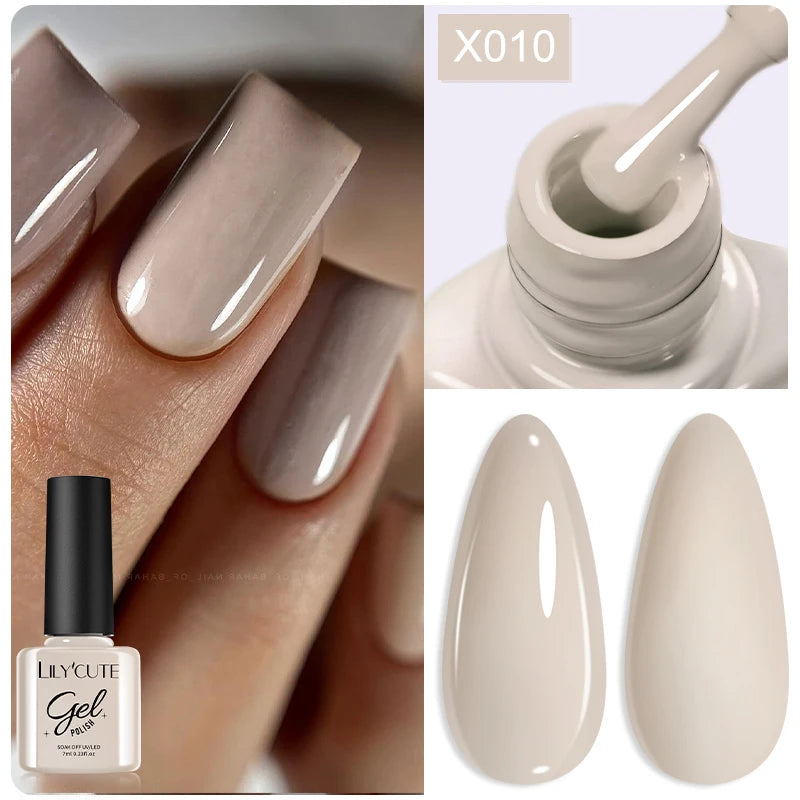 LILYCUTE 7ml Thermal Temperature-Changing Gel Nail Polish - Semi-Permanent UV Gel Art