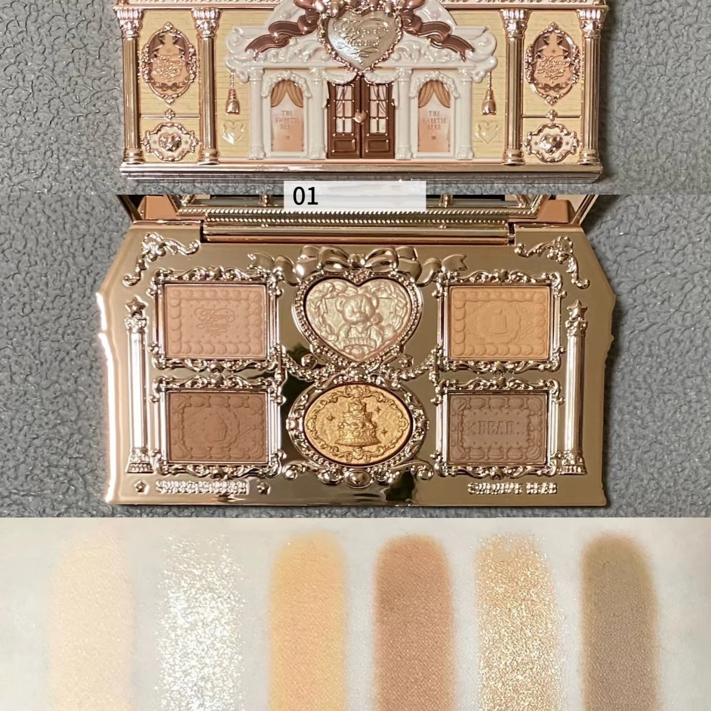 Flower Knows Strawberry Cupid All-in-One Face Palette - Blush, Eyeshadow, Highlight & Bronzer