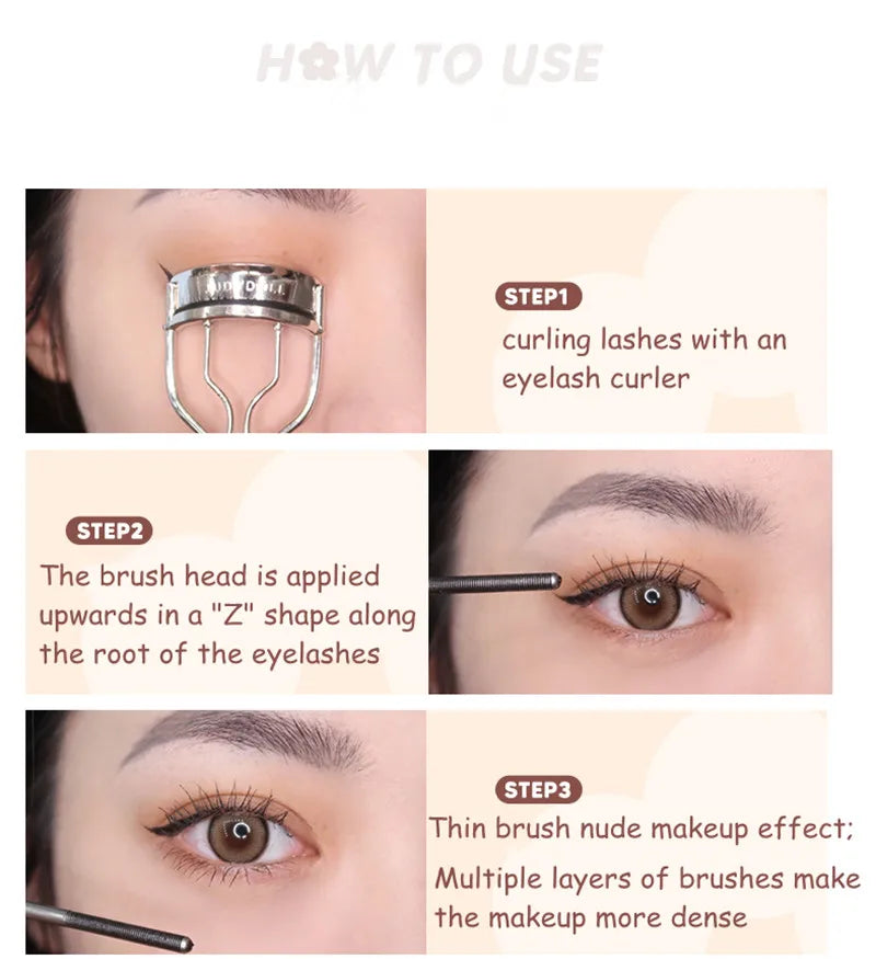 Judydoll Silk Fiber Mascara - Waterproof, Curling & Lash Extension Effect