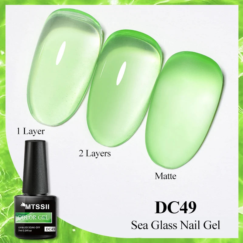 Mtssii Dried Flower Fairy Gel Nail Polish - Natural Botanical Semi-Permanent UV Art