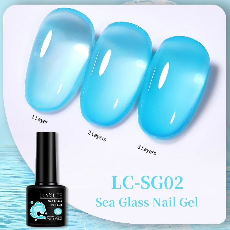 LILYCUTE 7ml No-Wipe Top Coat & UV Base Gel - Semi-Permanent Soak-Off Nail Manicure