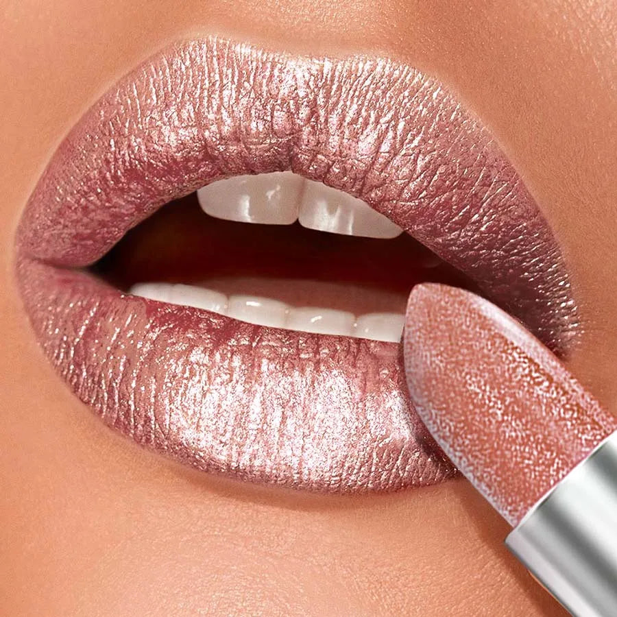 KAFURUX Metallic Glitter Lip Glaze - Waterproof Shimmer Liptint & Lipgloss