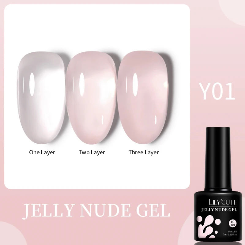 LILYCUTE 5ml Reflective Glitter Liner Gel - Champagne Sparkling Lines for French Nail Art