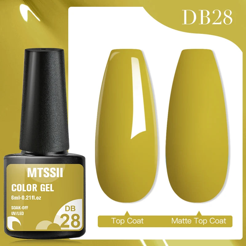 Mtssii Dried Flower Fairy Gel Nail Polish - Natural Botanical Semi-Permanent UV Art