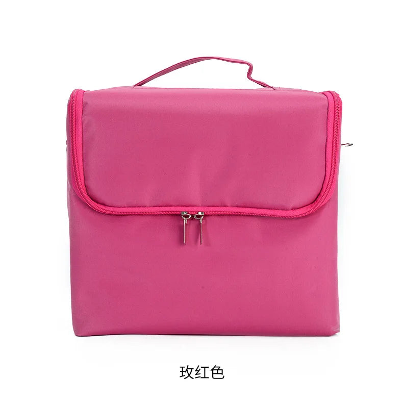 Multi-Layer Waterproof Nail Art Tool Box - Portable Multi-Functional Cosmetic Storage Handbag