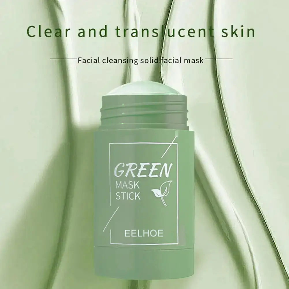 Eelhoe Green Tea & Eggplant Solid Mud Mask - Deep Cleansing, Blackhead Removal & Pore Shrinking