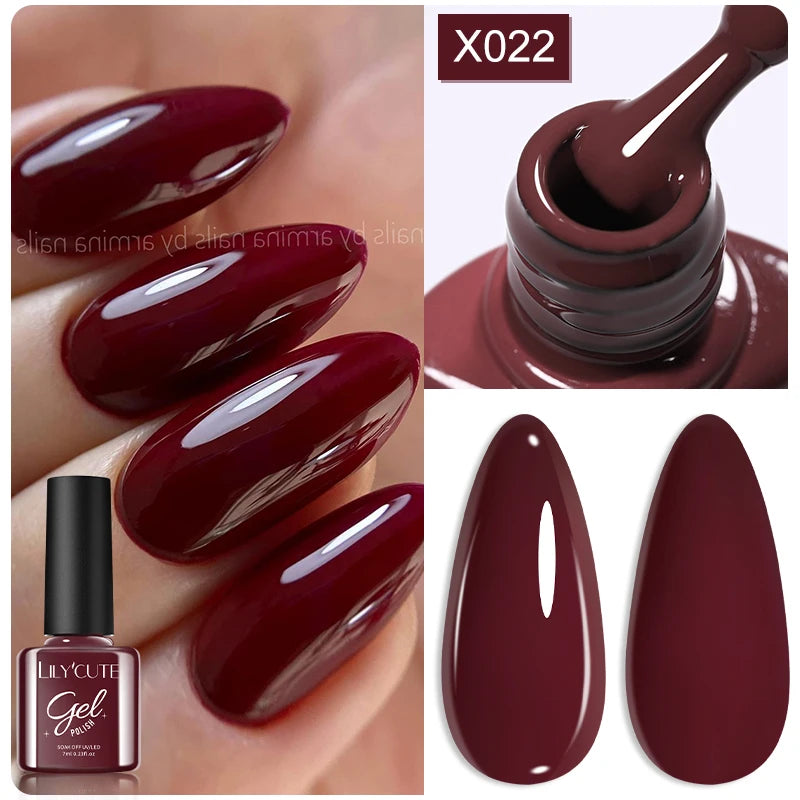 LILYCUTE 7ml Thermal Temperature-Changing Gel Nail Polish - Semi-Permanent UV Gel Art