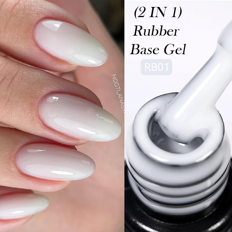 LILYCUTE 7ml No-Wipe Top Coat & UV Base Gel - Semi-Permanent Soak-Off Nail Manicure