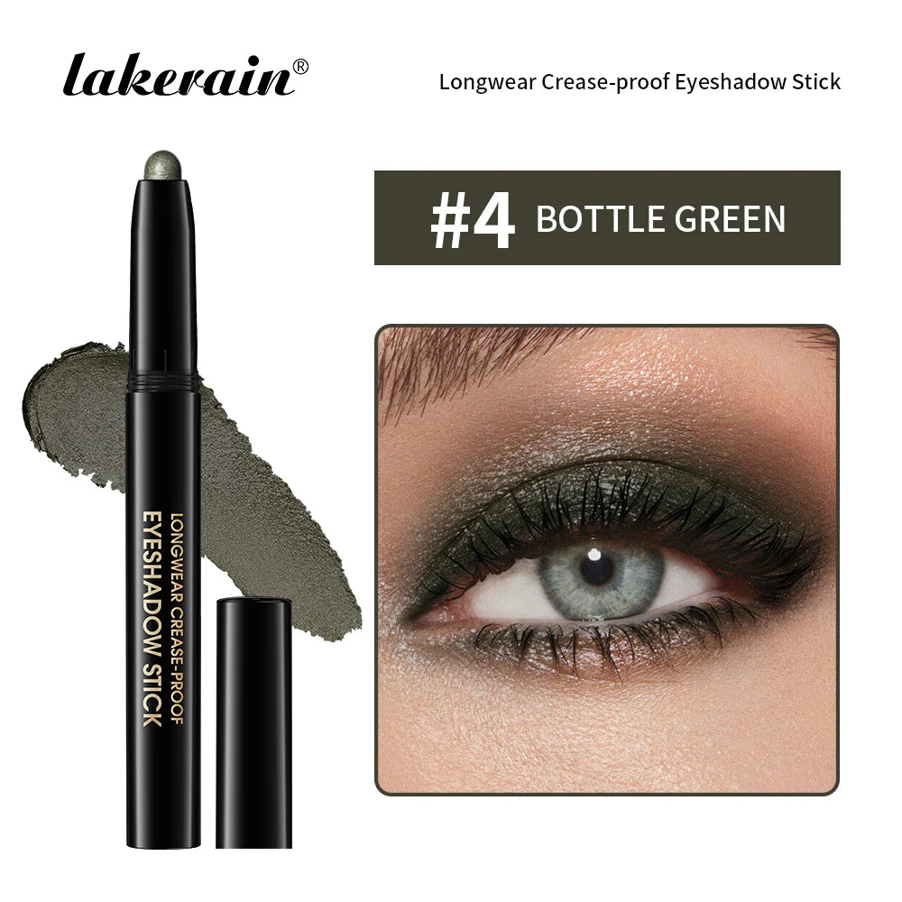 Lakerain 10-Color Matte Gradient Cream Eyeshadow Stick Set - Waterproof