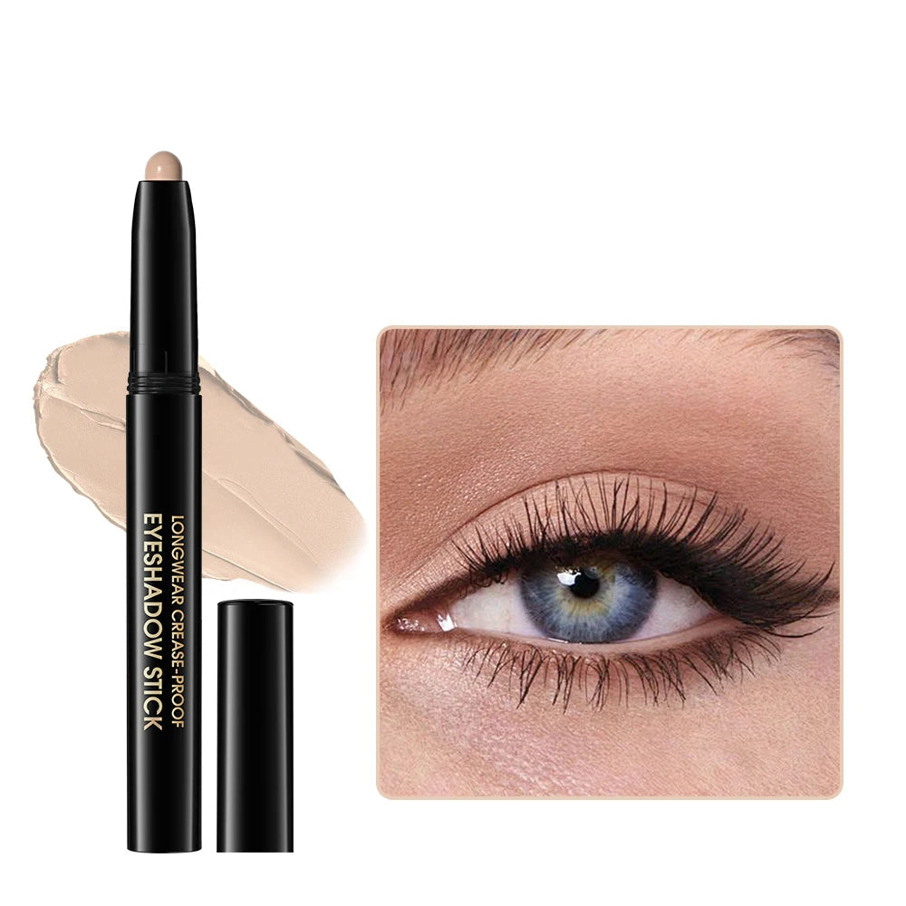 Lakerain 10-Color Matte Gradient Cream Eyeshadow Stick Set - Waterproof