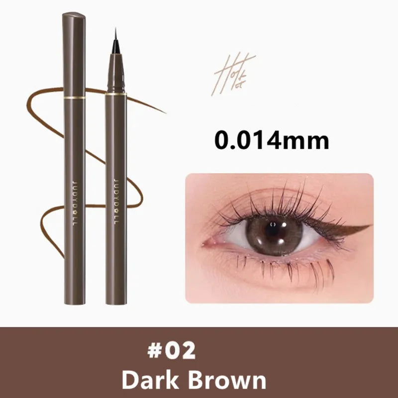 Judydoll Ultra-Fine Matte Liquid Eyeliner & Lying Silkworm Pen - Fast Dry Smooth Lasting