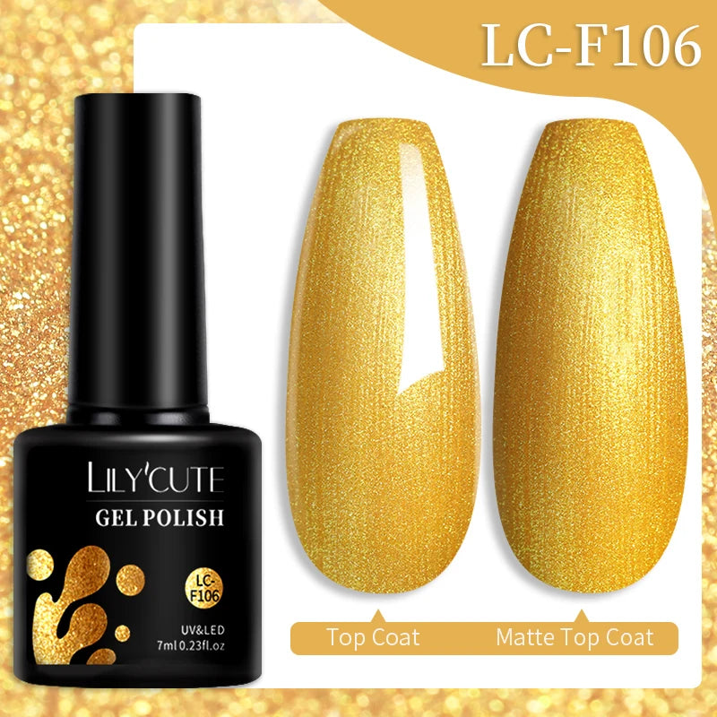 LILYCUTE 9D Cat Eye Magnetic Gel Polish 7ml - Iridescent UV/LED Soak-Off Nail Art
