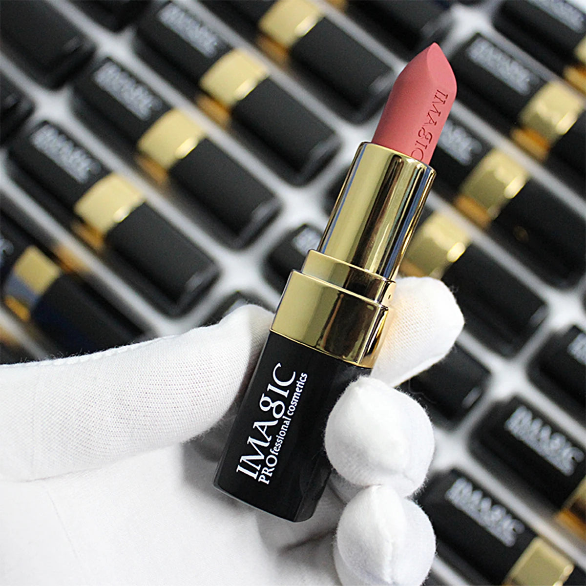 IMAGIC 12-Color Matte Velvet Lipstick Set - Waterproof Nude & Bold Shades