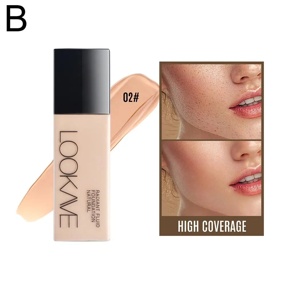 LOOKAVE Full Coverage Matte CC Cream Foundation - Long-Lasting Moisturizing Base