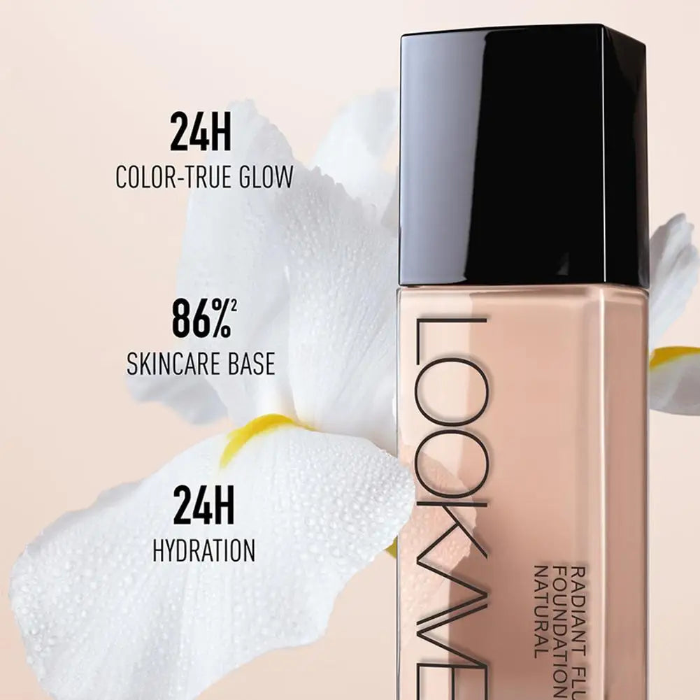 LOOKAVE Full Coverage Matte CC Cream Foundation - Long-Lasting Moisturizing Base