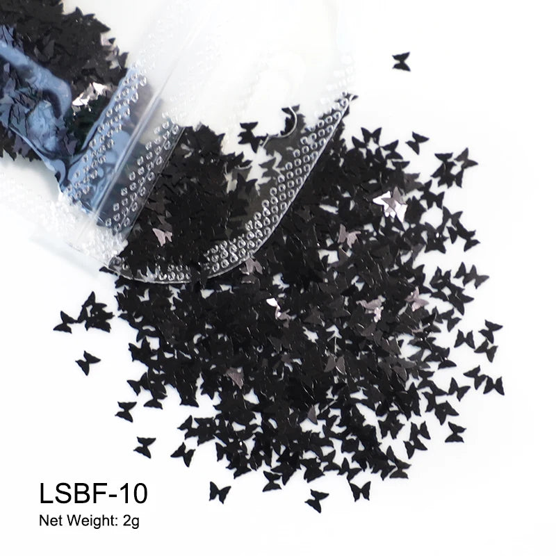 2g Holographic Nail Art Glitter Sequins - Laser Star Butterfly AB Paillette DIY Decorations
