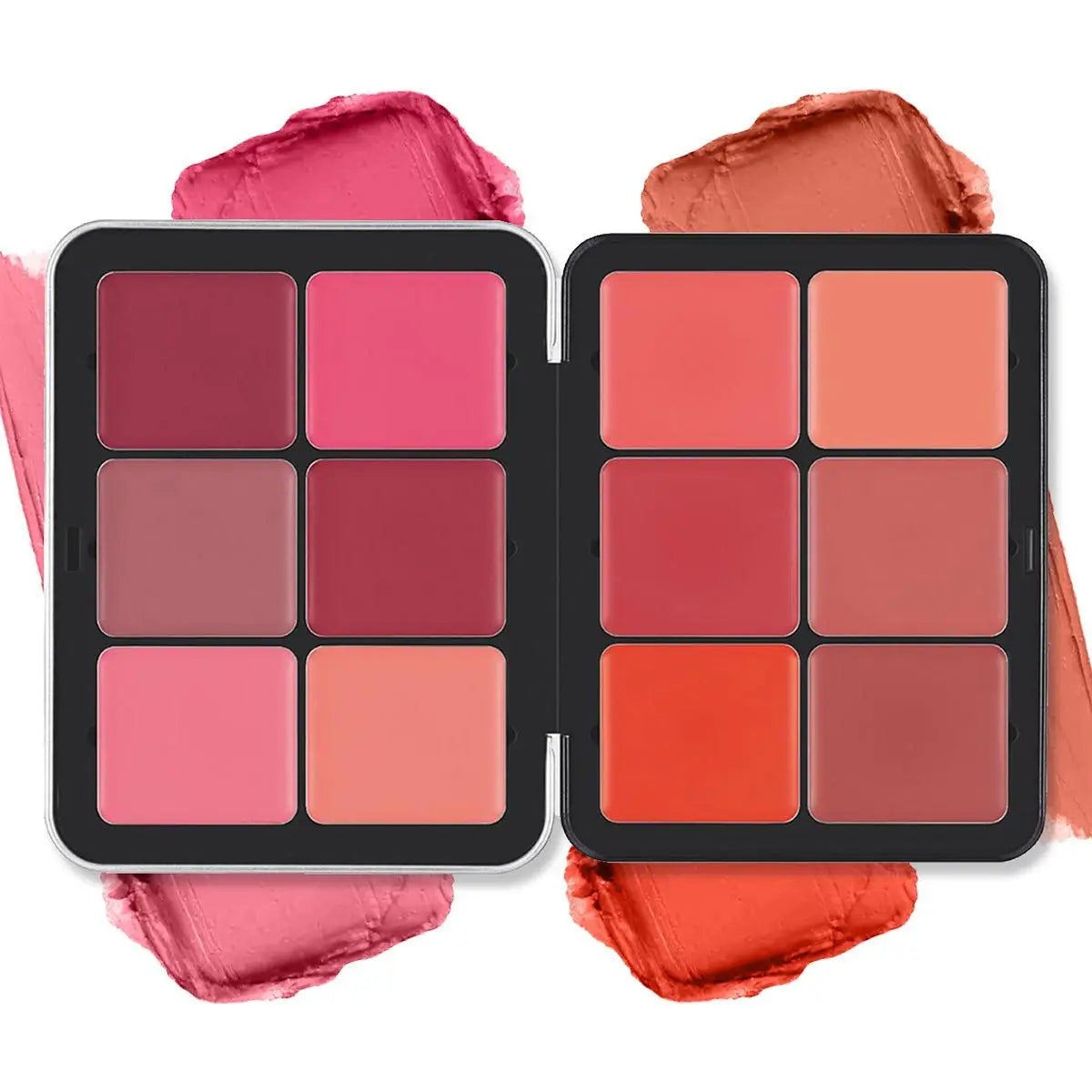 12-Color Blush & Contour Cream Palette - Concealer, Highlighter & Blemish Cover