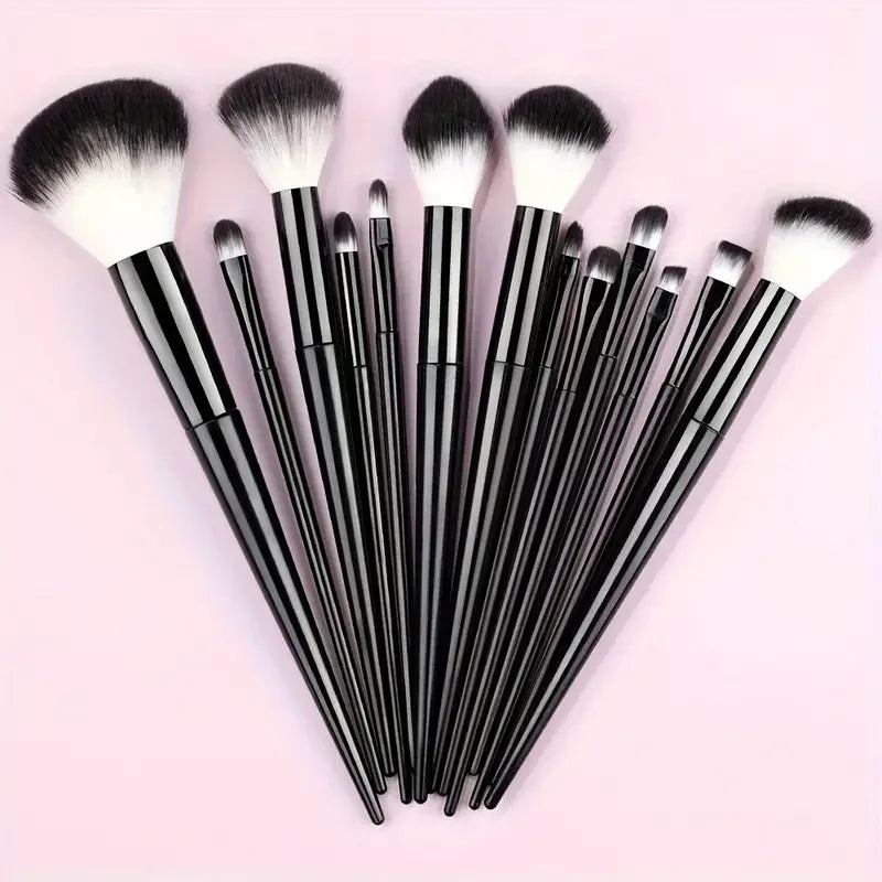 ZSRUNHUI 13-Piece Makeup Brush Set - Soft Fluffy Face & Eye Brushes for Foundation, Blush & Highlight
