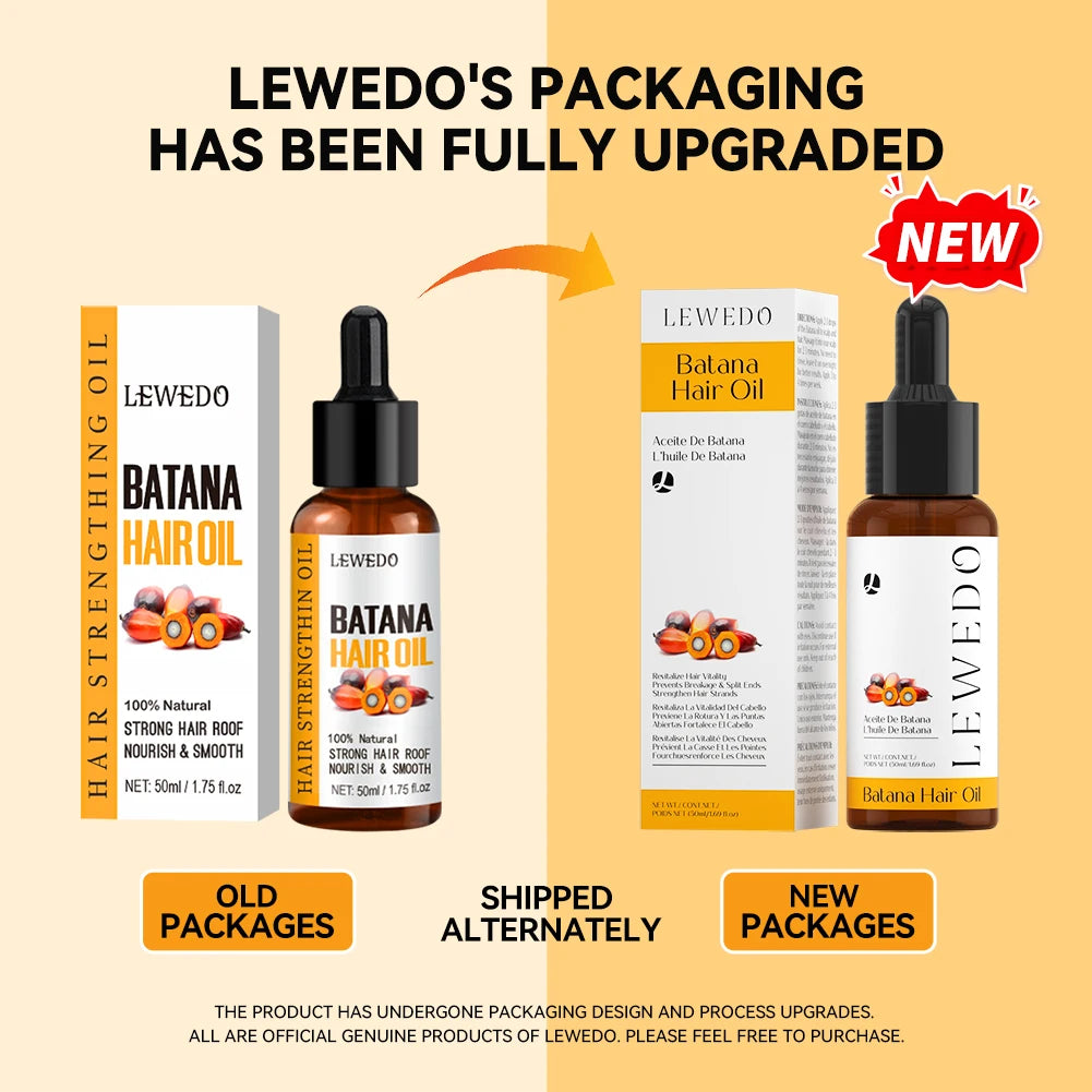 LEWEDO Naturals Pure Batana Oil - Fast Hair Growth, Anti-Hair Loss & Nourishing