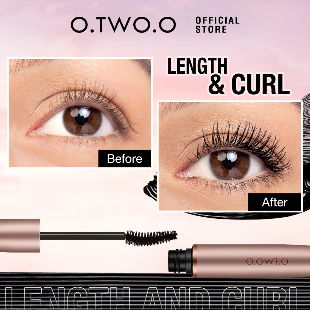 O.TWO.O 3D Silk Fiber Mascara - Lengthening, Waterproof & Extension Effect