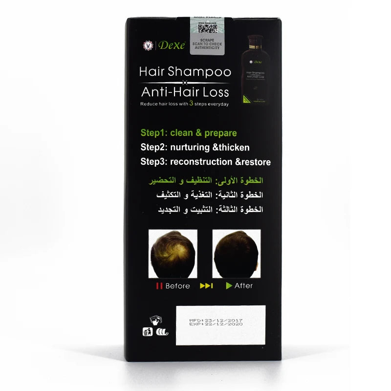 Dexe Professional Chinese Herbal Hair Growth Shampoo - Anti-Hair Loss Treatment