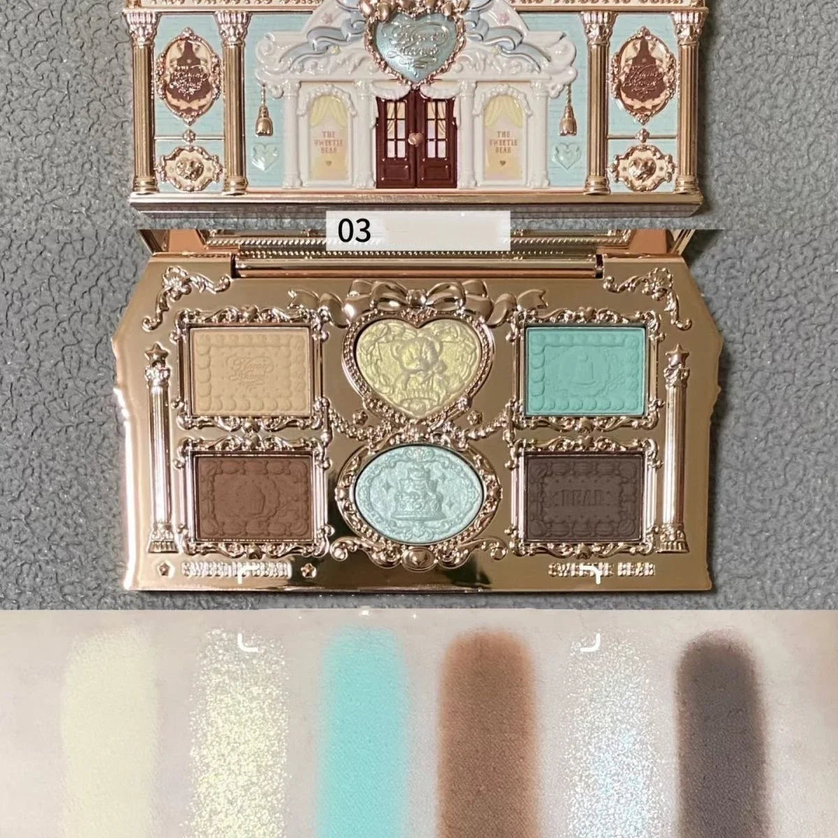 Flower Knows Moonlight Mermaid 8-Color Eyeshadow Palette - Matte, Shimmer & Glitter