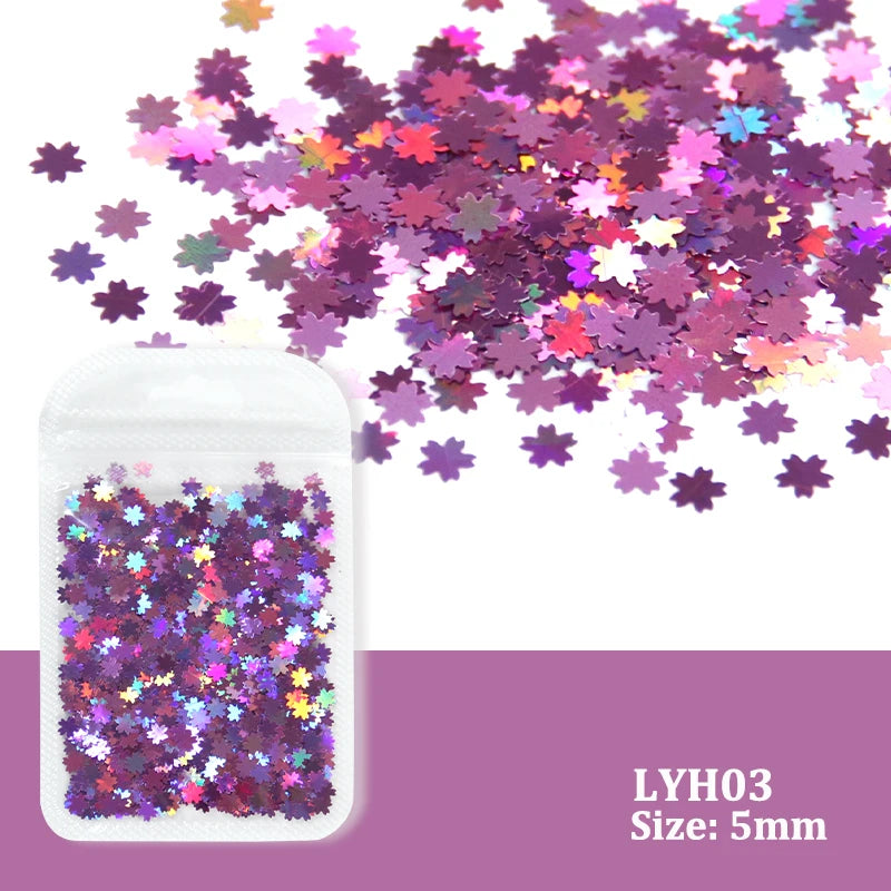 2g Holographic Nail Art Glitter Sequins - Laser Star Butterfly AB Paillette DIY Decorations