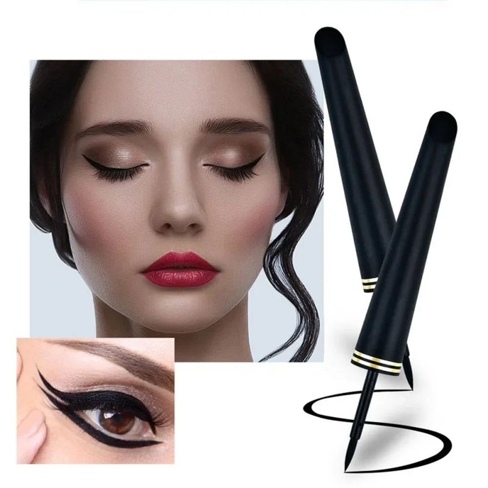 Natural Smooth Black Liquid Eyeliner - Waterproof, Quick-Dry, Non-Smudging Durable