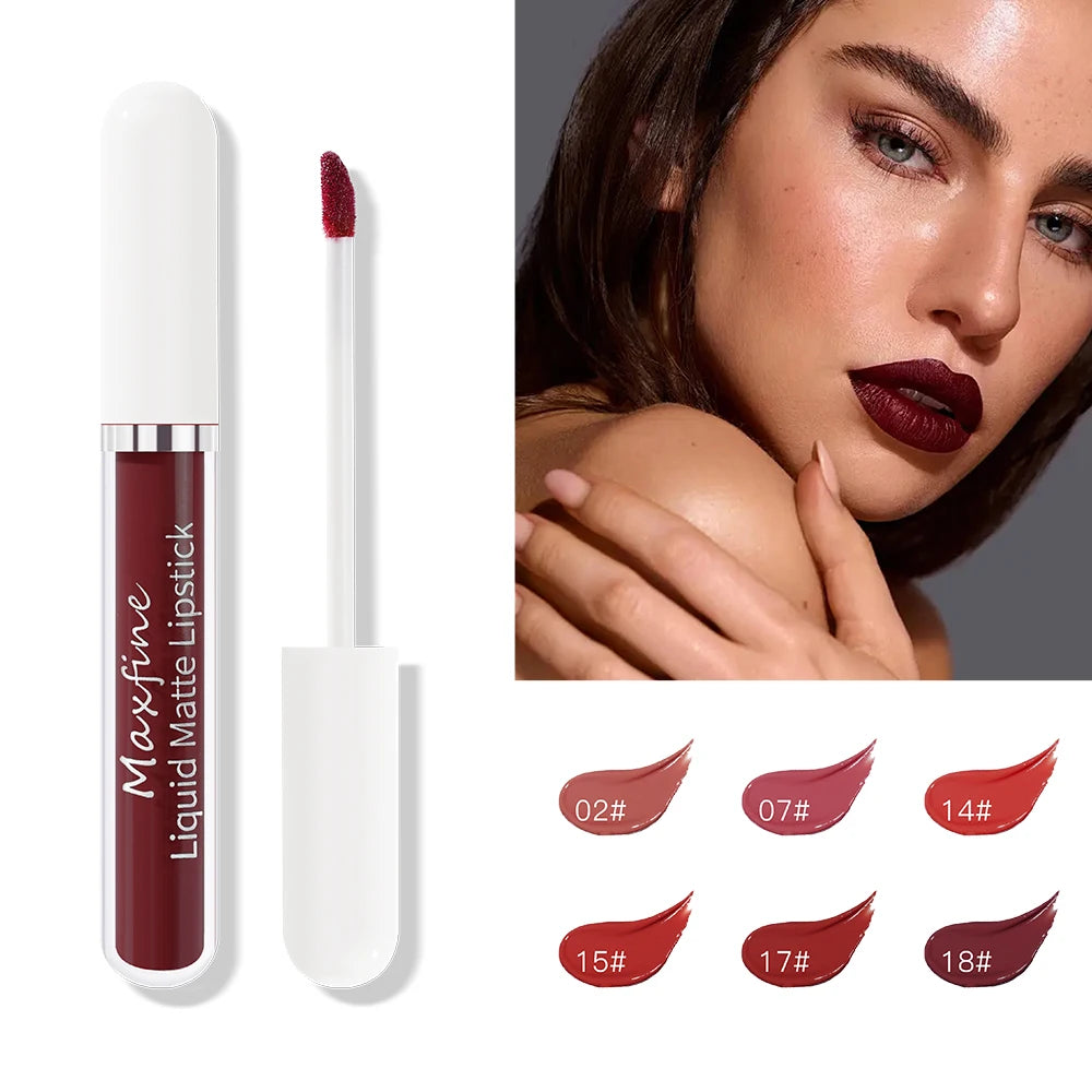 Matte Liquid Velvet Lip Glaze - Waterproof Sexy Long-Lasting Moisturizing Lipstick