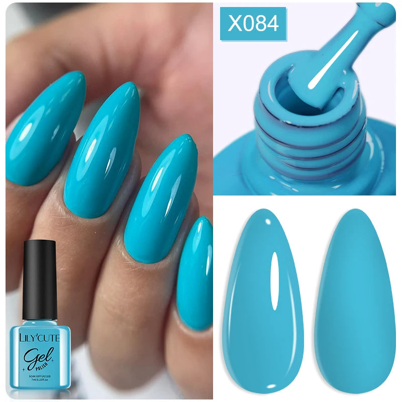LILYCUTE 7ml Thermal Temperature-Changing Gel Nail Polish - Semi-Permanent UV Gel Art