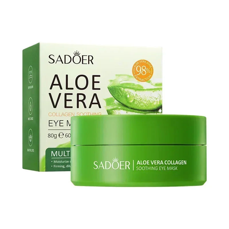 Eelhoe Aloe Vera Collagen Eye Mask 60pcs - Anti Dark Circles, Firming & Moisturizing