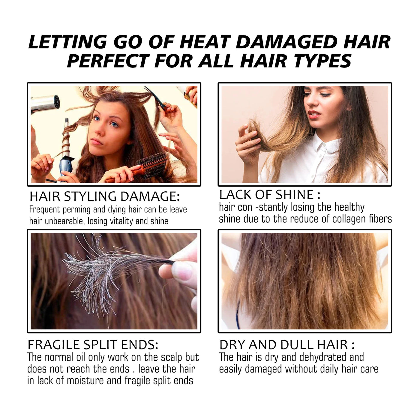 EELHOE Keratin 8-Second Hair Mask - Frizz Control, Anti-Breakage & Smoothing Cream
