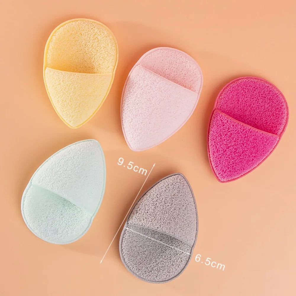 Exfoliating Cleansing Puff Sponge Set - Deep Facial Removal Tool with Headband