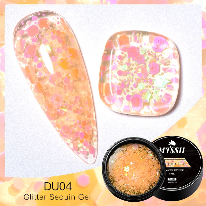 Mtssii Dried Flower Fairy Gel Nail Polish - Natural Botanical Semi-Permanent UV Art