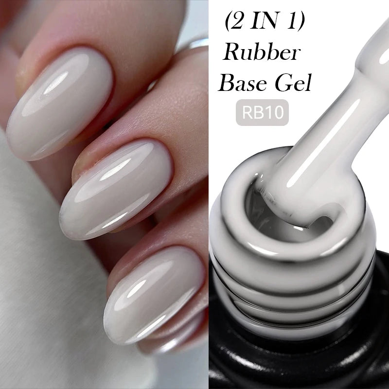 LILYCUTE 7ml No-Wipe Top Coat & UV Base Gel - Semi-Permanent Soak-Off Nail Manicure