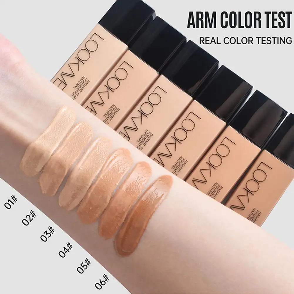 LOOKAVE Full Coverage Matte CC Cream Foundation - Long-Lasting Moisturizing Base