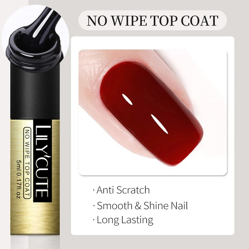 LILYCUTE 5ml Metallic Gold & Silver Mirror Liner Gel - Super Bright French Nail Art