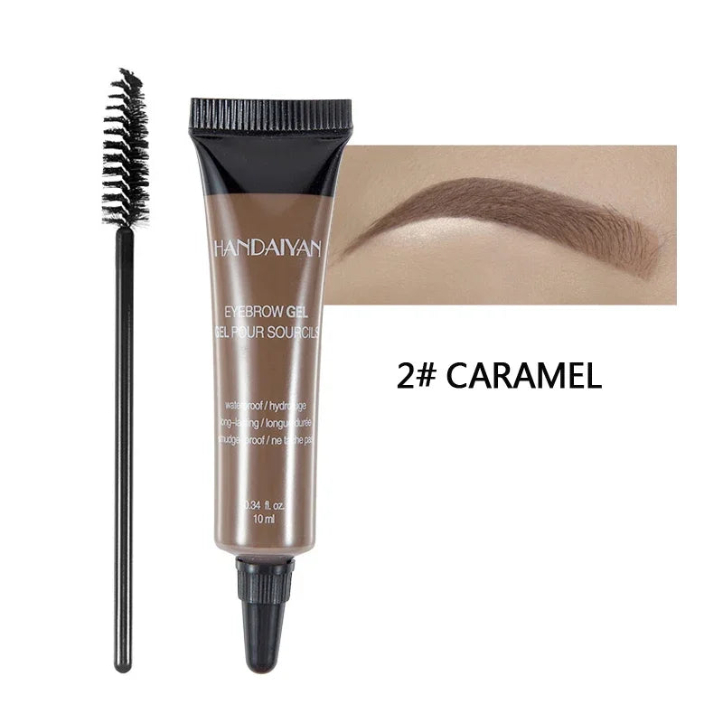 Handaiyan 10ml Tinted Eyebrow Cream Gel - Waterproof Natural, 6 Colors
