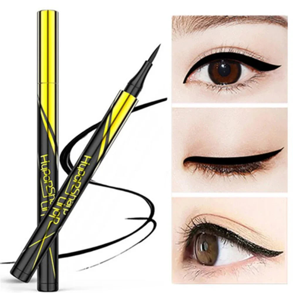 Natural Smooth Black Liquid Eyeliner - Waterproof, Quick-Dry, Non-Smudging Durable