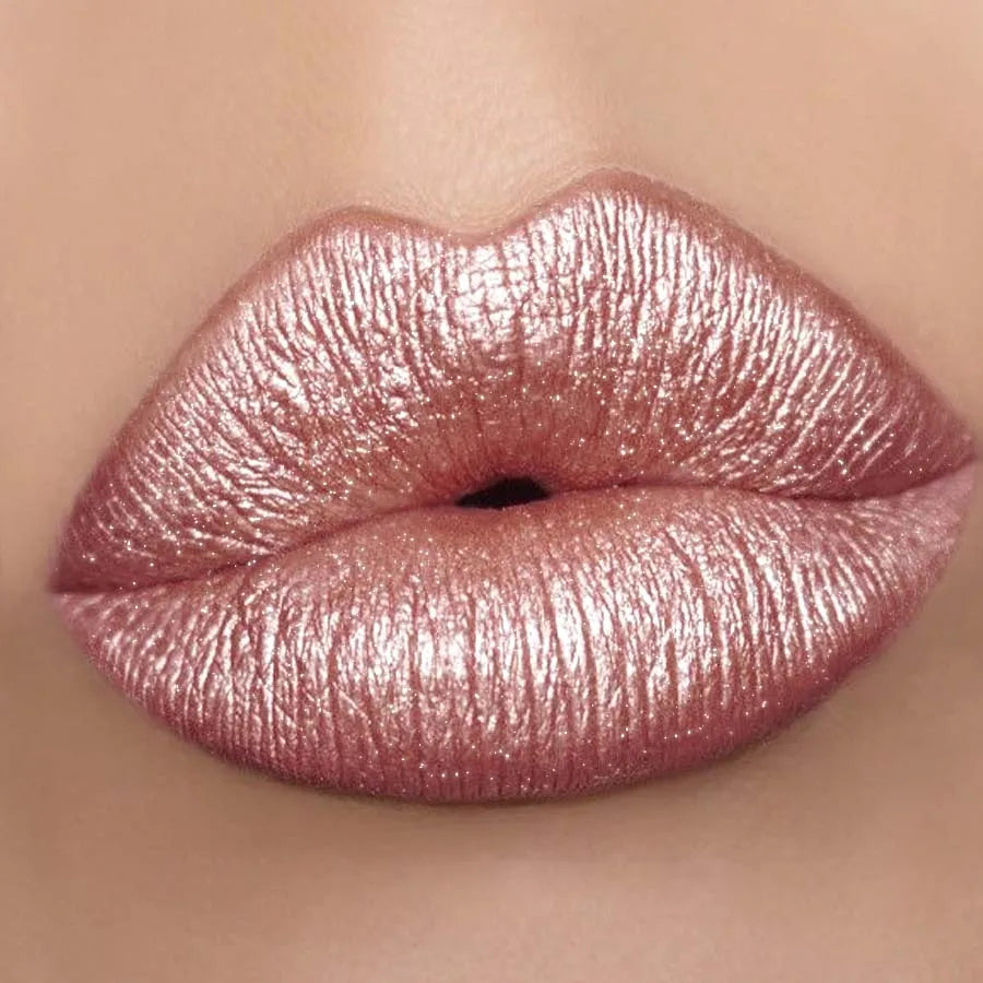 KAFURUX Metallic Glitter Lip Glaze - Waterproof Shimmer Liptint & Lipgloss